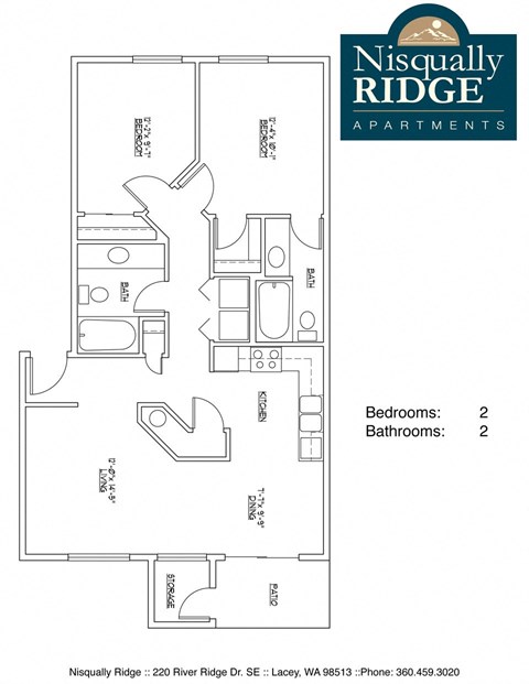 2 Bedroom Floorplan A